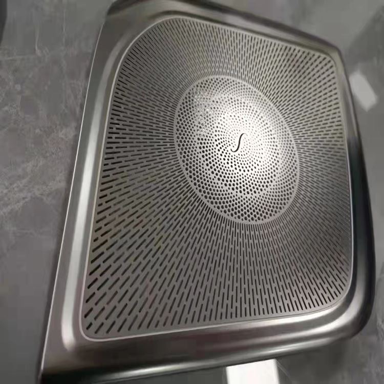 flat metal speaker grill