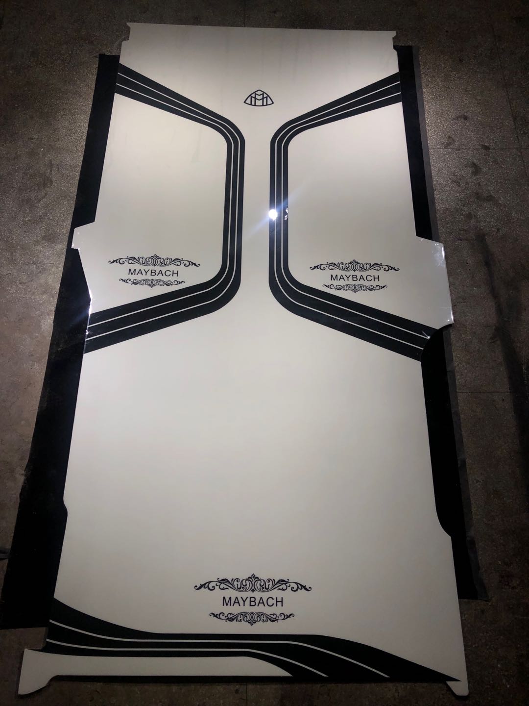 hardwood floor in car