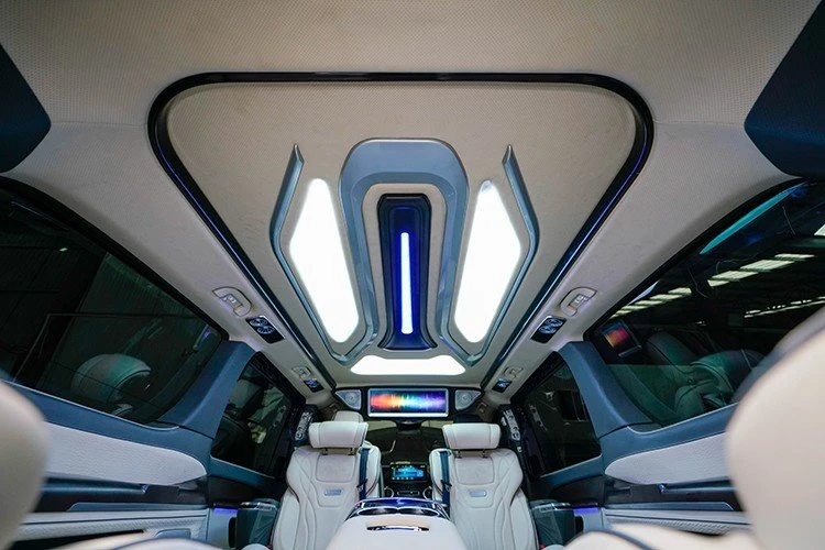 Benz van interior lighting ceiling installation renderings