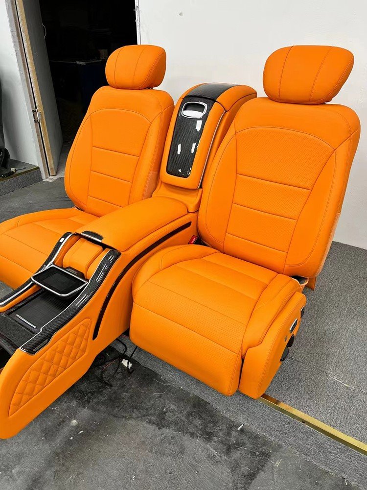 Mercedes-Benz GLS Orange Luxury VIP Seat Interior Upgrade Kit