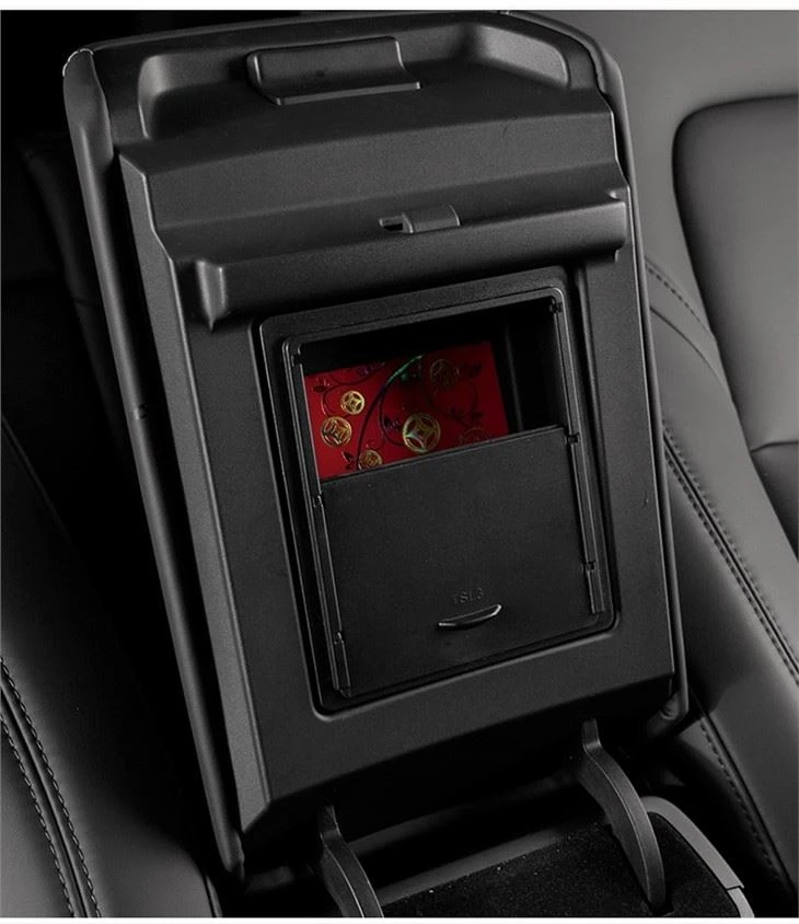 Tesla Armrest Box Privacy Storage Box 2