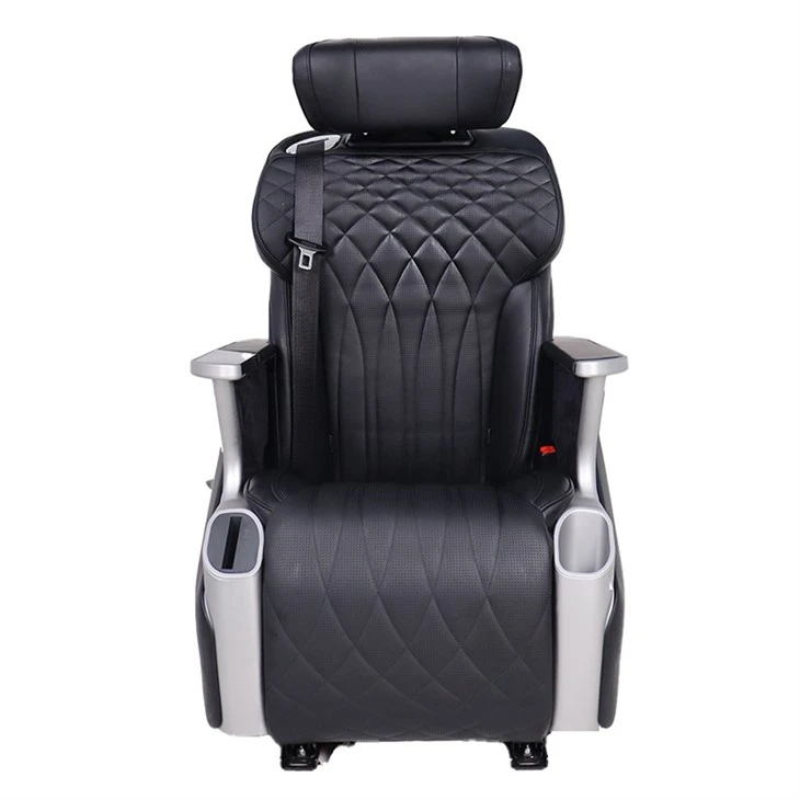 Universal Luxury Upgraded Black Leather Van Seat