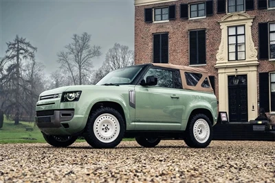 Zmodyfikowany kabriolet Land Rover Defender